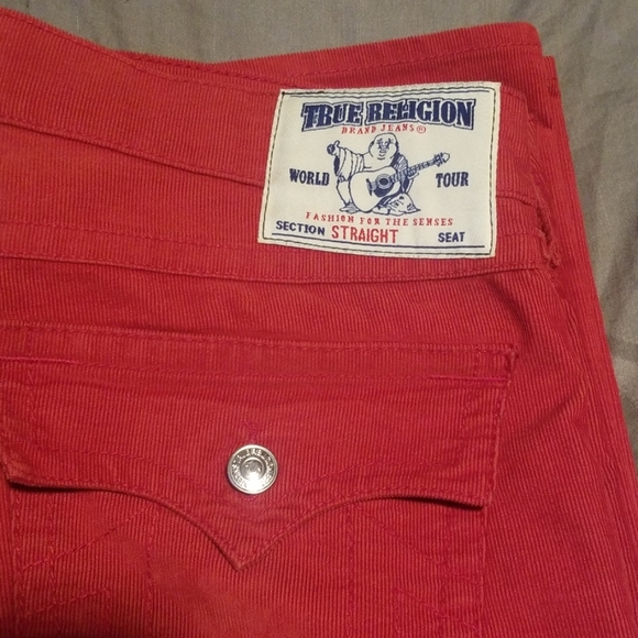 True Religion Other - Mens straight leg jeans True Religion  (red)